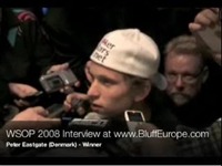 Peter Eastgate WSOP 2008 Winner Exclusive Interview