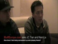 JC Tran and Nam Le: How does it feel being surrounded by poker playing friends?