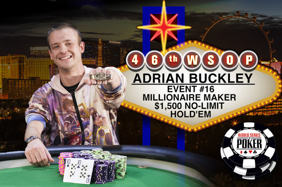 Adrian Buckley Becomes a WSOP Millionaire