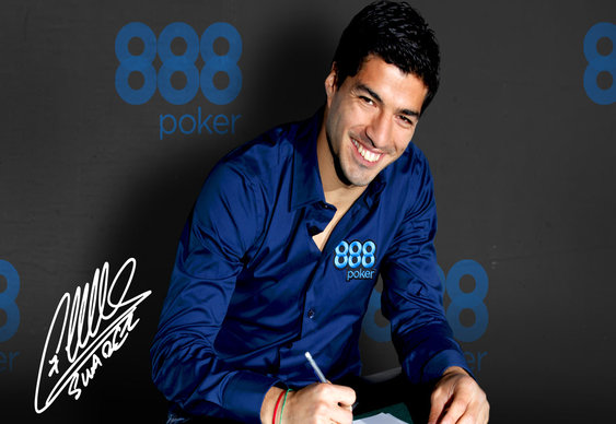 888 Poker Drops Luis Suarez