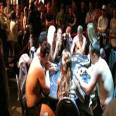 Strip poker inspired performance art at New York gallery